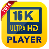 16k ultra hd video player (16k UHD) 2018 icône