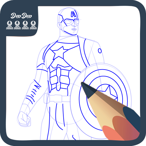 How Draw Captain America