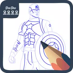 How Draw Captain America APK download