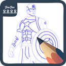 How Draw Captain America APK