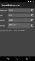 Binary Hex Converter capture d'écran 1