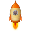 Bildschirm Rakete