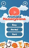 Animals memory game for kids পোস্টার