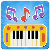 Kids piano icon