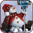 Snowman Screen Lock أيقونة