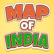 Map of India - States and Rive