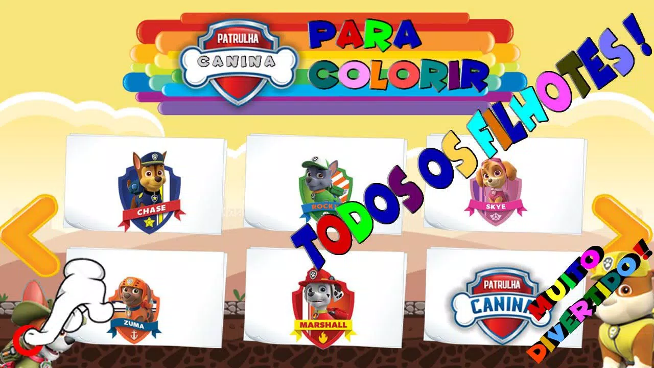 Jogos da Patrulha Canina para Colorir no Jogos 360