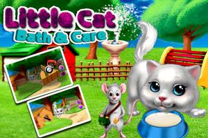 Little Cat Care And Bath Affiche