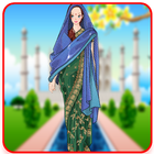 Indian dress up games in saree آئیکن