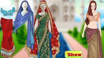 2 Schermata Indian dress up games in saree