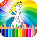 coloring  Alice on Wonderlandd go APK