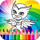 Coloring  pj with mask go APK