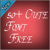 50+ Cute Font Free icône