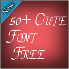 50+ Cute Font Free icon
