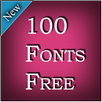 100 Fonts Free APK