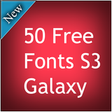 50 Free Fonts S3 Galaxy icône