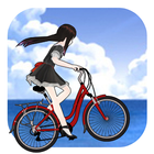 Running Girl - Sunny Beach أيقونة