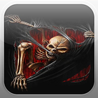 Devil Skeleton Fire Flames LWP icône
