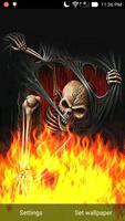 Devil Skeleton Fire Flames LWP capture d'écran 1