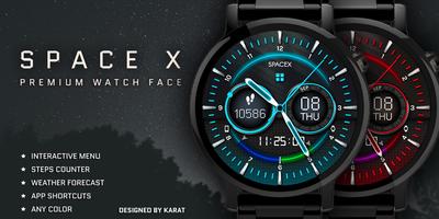 Space-X Watch Face Interactive Affiche