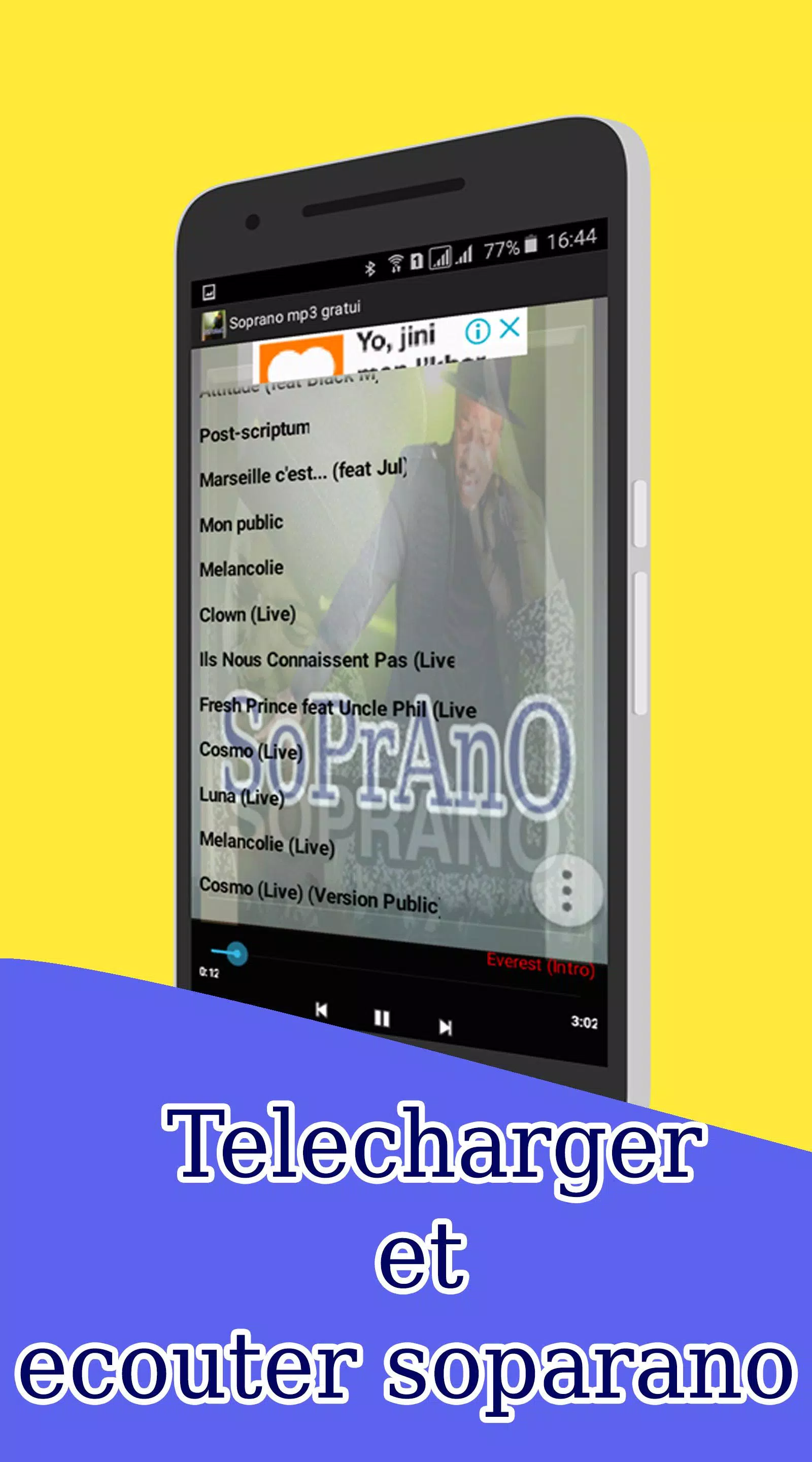 ecouter et telecharger soprano mp3 gratuit APK for Android Download
