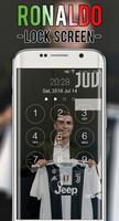 Cristiano JUV Ronaldo Lock Screen CR7 โปสเตอร์