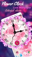 Flowers Clock Live Wallpaper Affiche