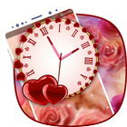 Heart Clock Live Wallpaper icône