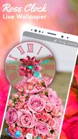 Rose Clock Live Wallpaper imagem de tela 1