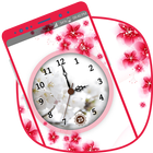 White Clock Live Wallpaper আইকন