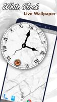 White Clock Live Wallpaper স্ক্রিনশট 1