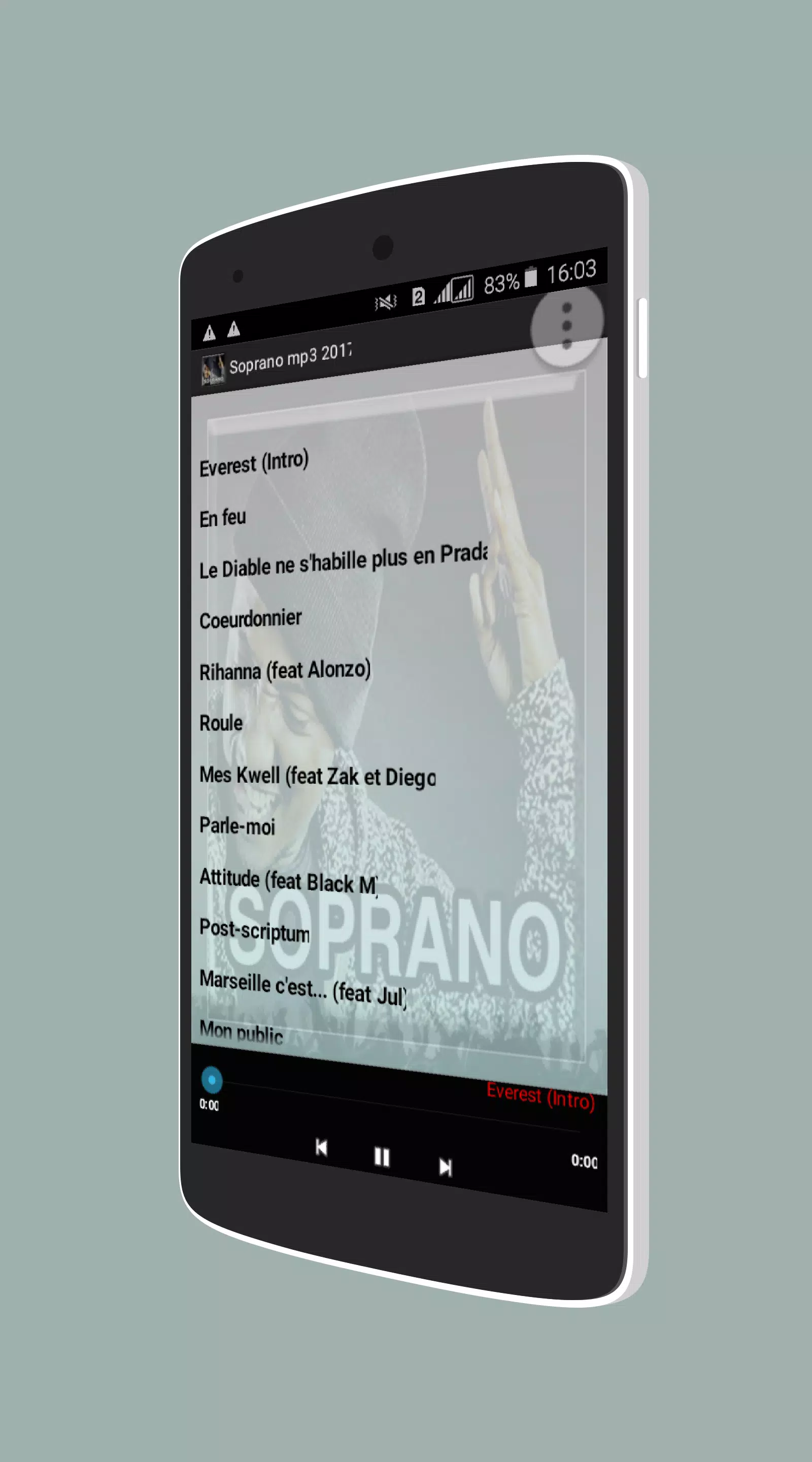 Ecouter les albums de Soprano mp3 APK voor Android Download