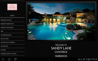 Sandy Lane Concierge | Tablet Affiche