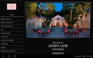 Sandy Lane Concierge | Tablet capture d'écran 1