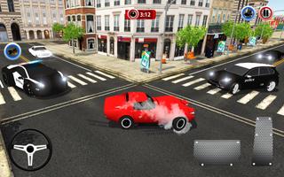 Police Car Chase Crime City Driving Simulator 3D captura de pantalla 3