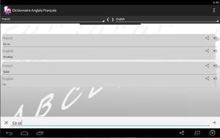 Dictionnaire Anglais Français screenshot 2