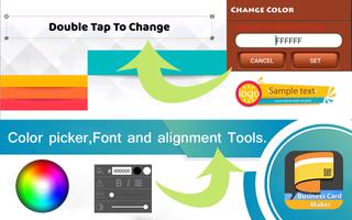 Business Card Maker capture d'écran 1