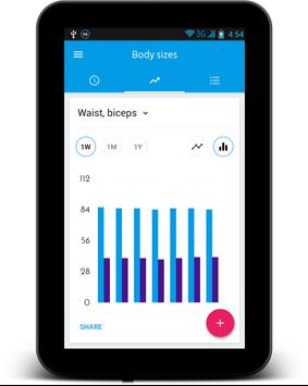 body measurement tracker apk screenshot