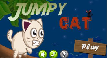 Jumpy Cat Affiche