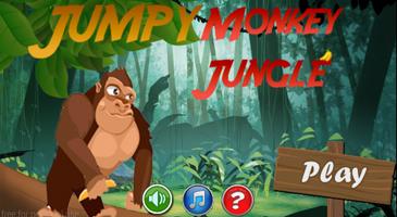 Jumpy Monkey Jungle Affiche