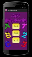 ABC Learn To Write Cartaz