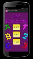 ABC Learn To Write poster