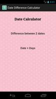 Date Difference Calculator Affiche