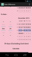 Date Difference Calculator اسکرین شاٹ 2