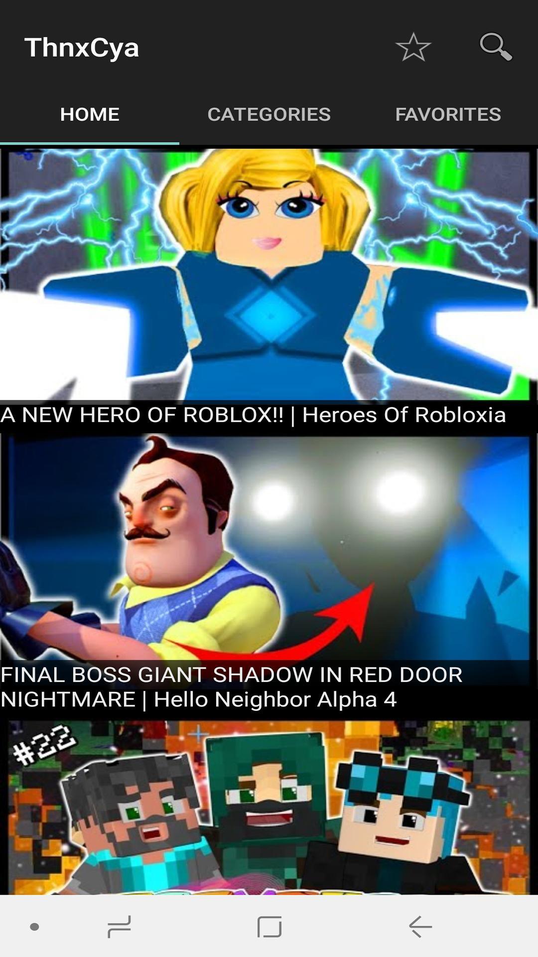 Thnxcya For Android Apk Download - meet the heroes of roblox heroes of robloxia minecraftvideos tv