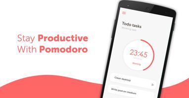 Pomodoro Productivity timer & To do list पोस्टर