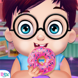 Unicorn Rainbow Donut - Unicorn Food Baking Games icône