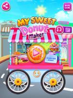 Unicorn Rainbow Donut - Unicorn Food Baking Games الملصق