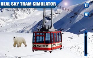 Real Sky Tram Cable Driving Toeristische Simulator-poster