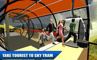 Real Sky Tram Cable Driving Toeristische Simulator screenshot 1